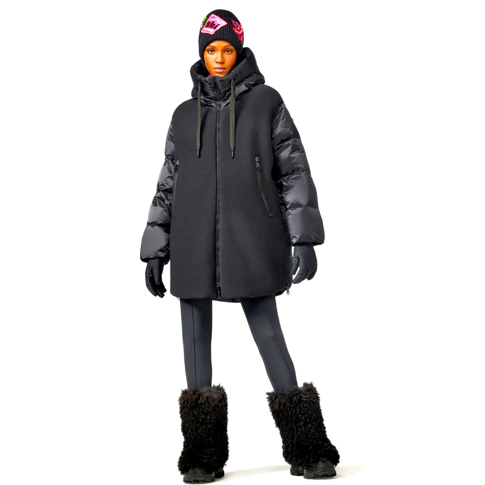 Goldbergh Down Jacket Coat Size US 12/XL Black $1199